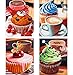 4 Pack 5D DIY Diamond Art Painting Kit Cupcake Dessert Full Drill by Number Kits, Coffee Afternoon Tea Sweets Paint with Diamonds Craft Embroidery Rhinestone Dining Decor (35x25 cm)