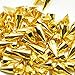 RUBYCA 30 Sets 14MM Gold Color Bullet Cone Spike and Stud Metal Screw Back for DIY Leather-Craft