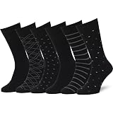 Easton Marlowe Herren Socken 6er Pack, Gekämmte Baumwolle, Dezent Gemustert, Größen Wählbar, Made In Europe