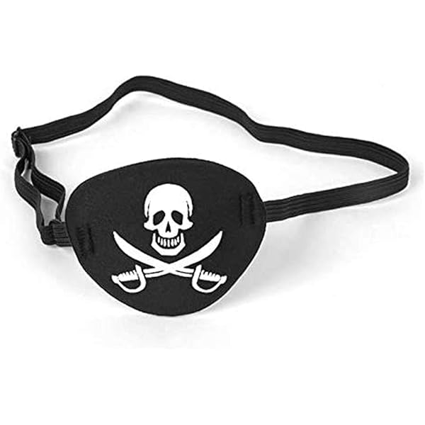 Amazon.com: Pirate Eye Patch Skull Crossbone Eye Patch Eye Mask