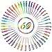 UnityStar 60 Unique Colors Gel Pens Gel Pen Set for Adult Book Coloring Books,Pastel, Metallic, Swirl, Glitter-Neon, Classic, Neon, Glitter Coloring Pens