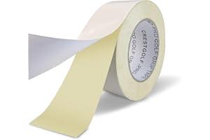 Crestgolf Golf Grip Tape Roll 2" x 18 Yards, Premium Solvent Activated Double Sided Adhesive Strips for Regripping Golf Clubs, Upgrade 1.2U Thickened Double Sided Tape