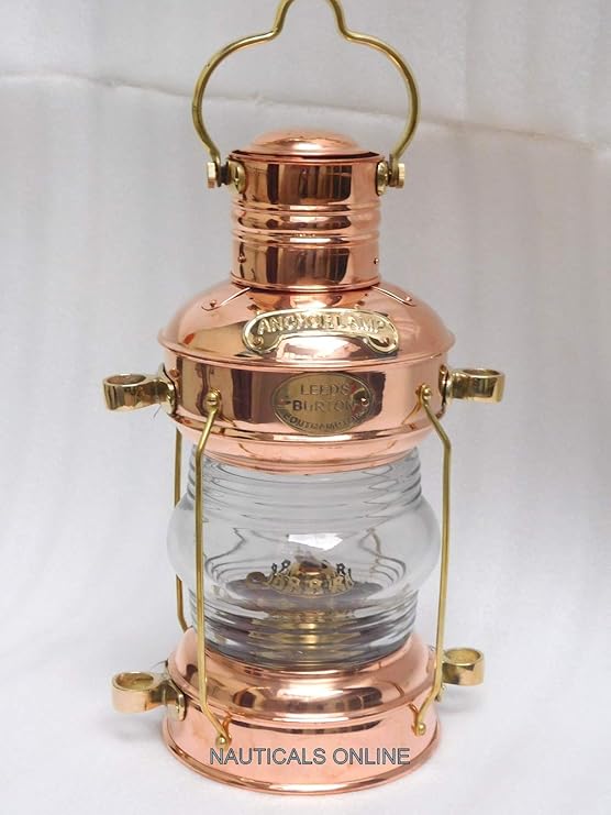 Copper Brass Oil lamp Antique Nautical Oil lamp Vintage Oil