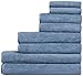 Home andPlan 8 Pack Premium Towel Set, Turkish Cotton, 4 Bath Towels 2 Hand Towels and 2 Wash Cloths, Super Absorbent Ultra Soft Luxury Towels for Bathroom, Hotel, Gym and Spa - Blue