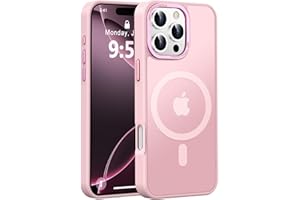 Newfuture Designed for iPhone 16 Pro Max Case with Magnetic [13 FT Military Drop Protection] [Compatible with Magsafe] Slim Translucent Matte Shockproof with Anti-Fingerprint Phone Case, Tender Pink