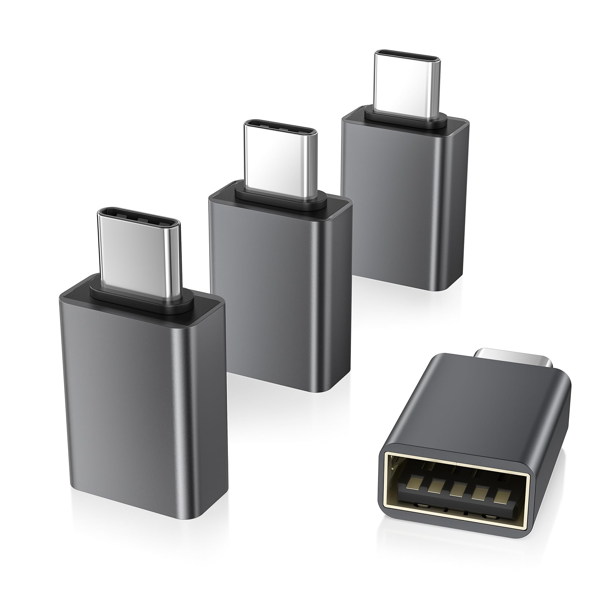 Photo 1 of Elebase USB C to USB Adapter 4Pack,USBC Male to USB 3.0 Female MacBook Pro Air Adaptor,Type C Thunderbolt 3 OTG Converter for Flash Thumb Drive,Apple iPhone 17 16 16e 15,iPad mini,Mac,Samsung S25 S24