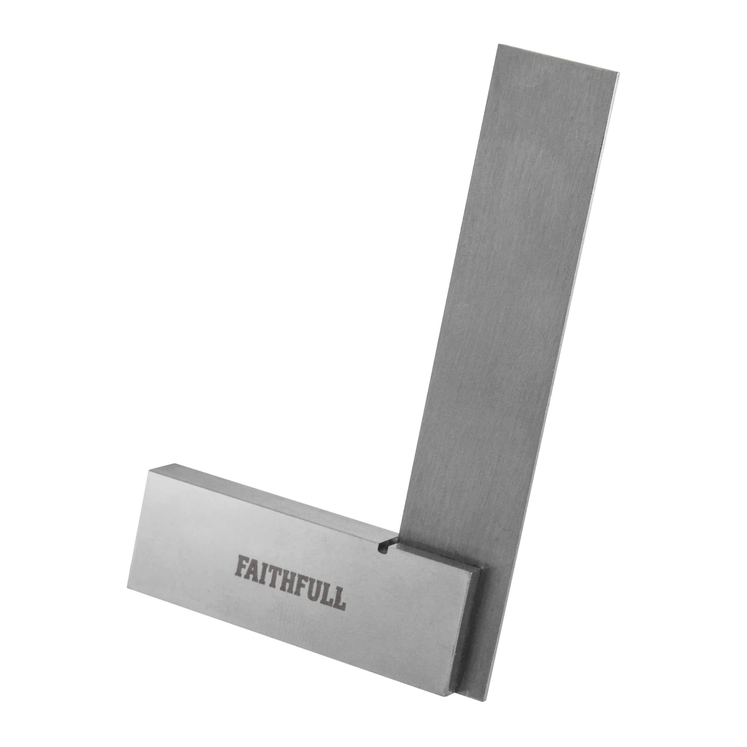 Faithfull Engineers Steel Try Square 75mm (3in) – Precision Ground, Hardened Steel Blade, Accurate Marking, Measuring & Layout Tool for Metalworking & Woodworking