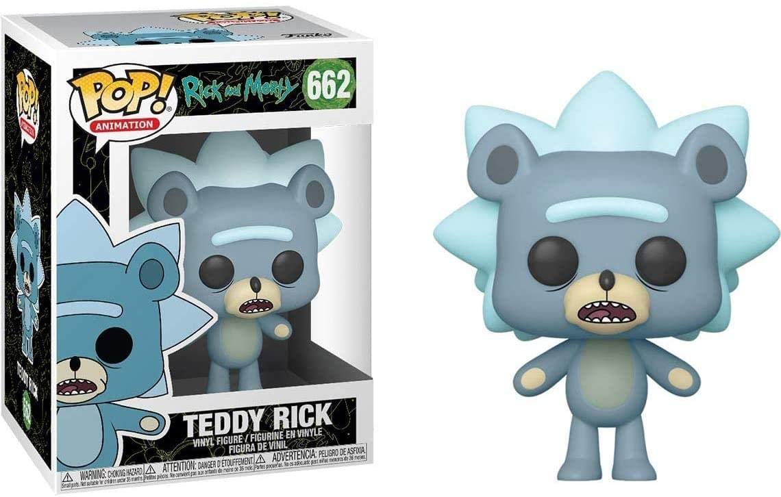 Funko POP! Animation: Rick Sanchez & Morty - Teddy Rick Sanchez - 1/6 Odds for Rare Chase Variant - (Styles May Vary) - Rick and Morty - Collectable Vinyl Figure - Gift Idea - Official Merchandise