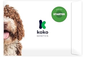 Koko Genetics Starter DNA Test for Dogs, Analyzes & Identifies 415+ Breeds and Offers 25+ Genetic Traits and Family Tree Reports, Lifetime Updates Included