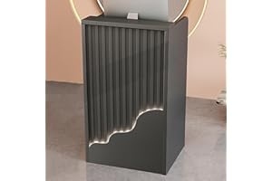 LUUTTDM Reception Room Tables,Reception Desk Counter Table,Retail Counter Reception Desk with Drawer Storage,Cashier Front Desk Open,Simple Cashier Cabinet,Reception Counter for Clothing Salon Shop Hotel