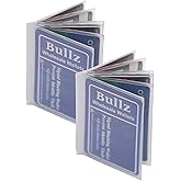 Set of 2 Heavy Duty Vinyl 6 Pages Insert for Bifold or Trifolds Wallet MADE IN USA