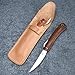KATSU Handmade Japanese Classic Pocket Folding Knife with Single Piece Wood Handle (Cocobolo Wood Handle + D2 Blade)