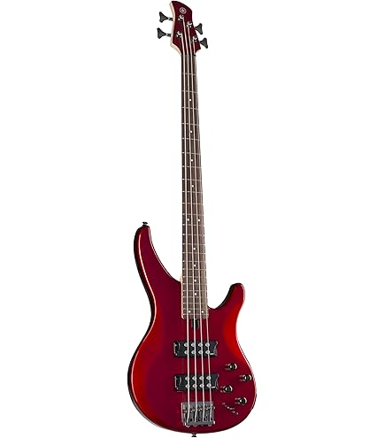 Amazon.com: Yamaha BB424 BB-Series Bass Guitar, Red Metallic