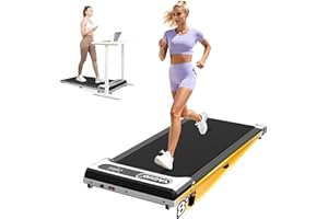 YAGUD Walking Pad with Incline, Under Desk Walking Pad Treadmill, 2.5HP Walking Pad with Remote and LED Display, 3 in 1 Portable Walking Pad with 265 lbs Weight Capacity for Home Office