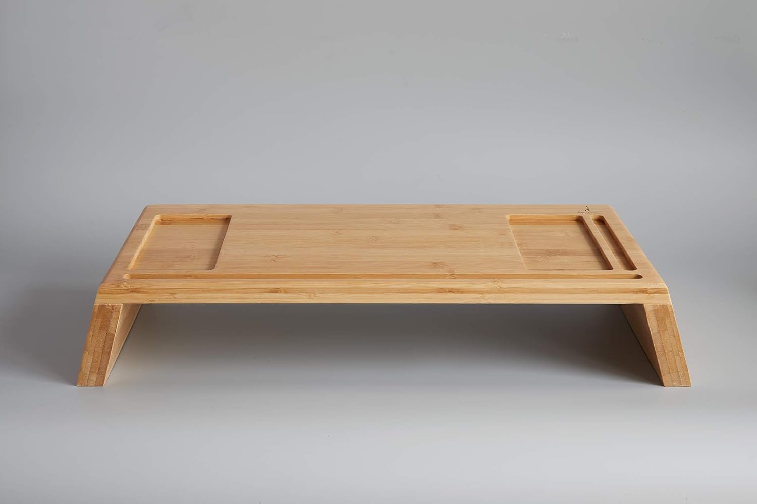 TickleBrick Bamboo Wood Monitor Stand, docking station, monitor riser