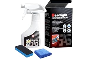 Automotive Headlamp Restoration Oxidized Headlight Kit Multifunctional Cleaner for Cloudy Headlights Durable Mend Kit for All