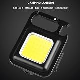 ATopoler 800LM COB LED Keychain Flashlight USB Rechargeable Mini Waterproof 3 view 4