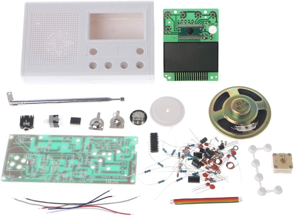 DIY LCD FM Radio Kit Electronic Educational Learning Suite Frequency