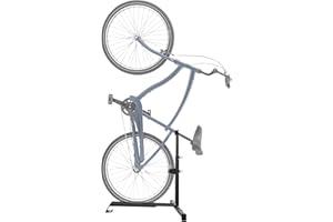DELMOAR Vertical Bike Stand Floor Bicycle Rack Adjustable Upright Design, Space Saving for Living Room, Bedroom and Garage No-Damage Wall Apartment Super Stable Parking Racks, for Indoor Bike Storage