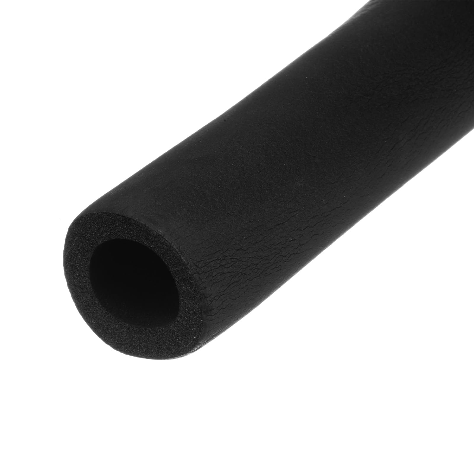 M METERXITY Pipe Insulation Foam Tube, 1"(25mm) ID x 6Ft Pipe Cover Wrap Roll, Hollow Pipe Cover for AC Unit/Guitar Stands/Exercise Machine Handle/Roof Rack [Black]