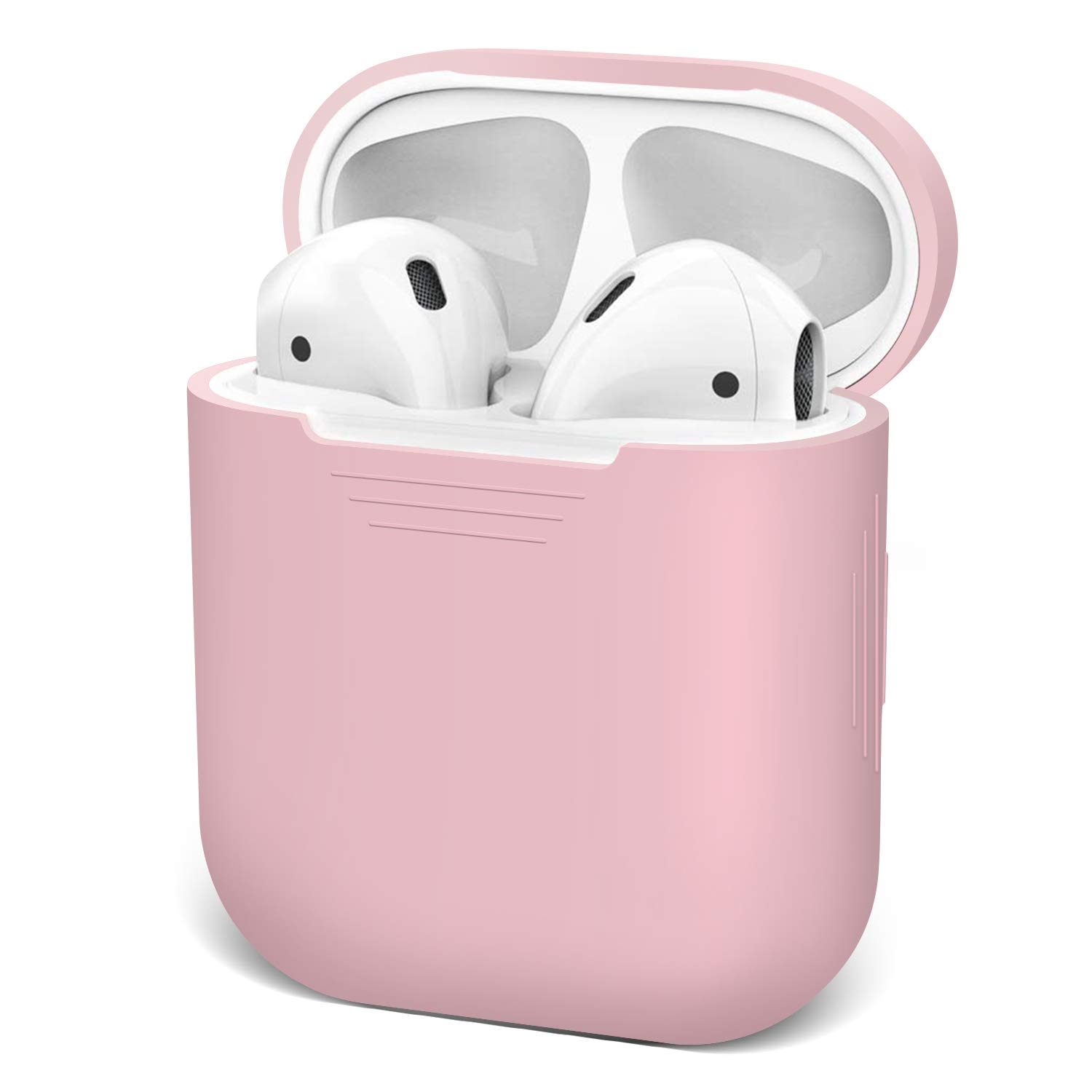 iKNOWTECH Silicone Waterproof AirPods Case - Shock Proof Protective Cover for Apple AirPods, iPhone X/XS/XR/X MAX7/7P/8/8P (Pink)