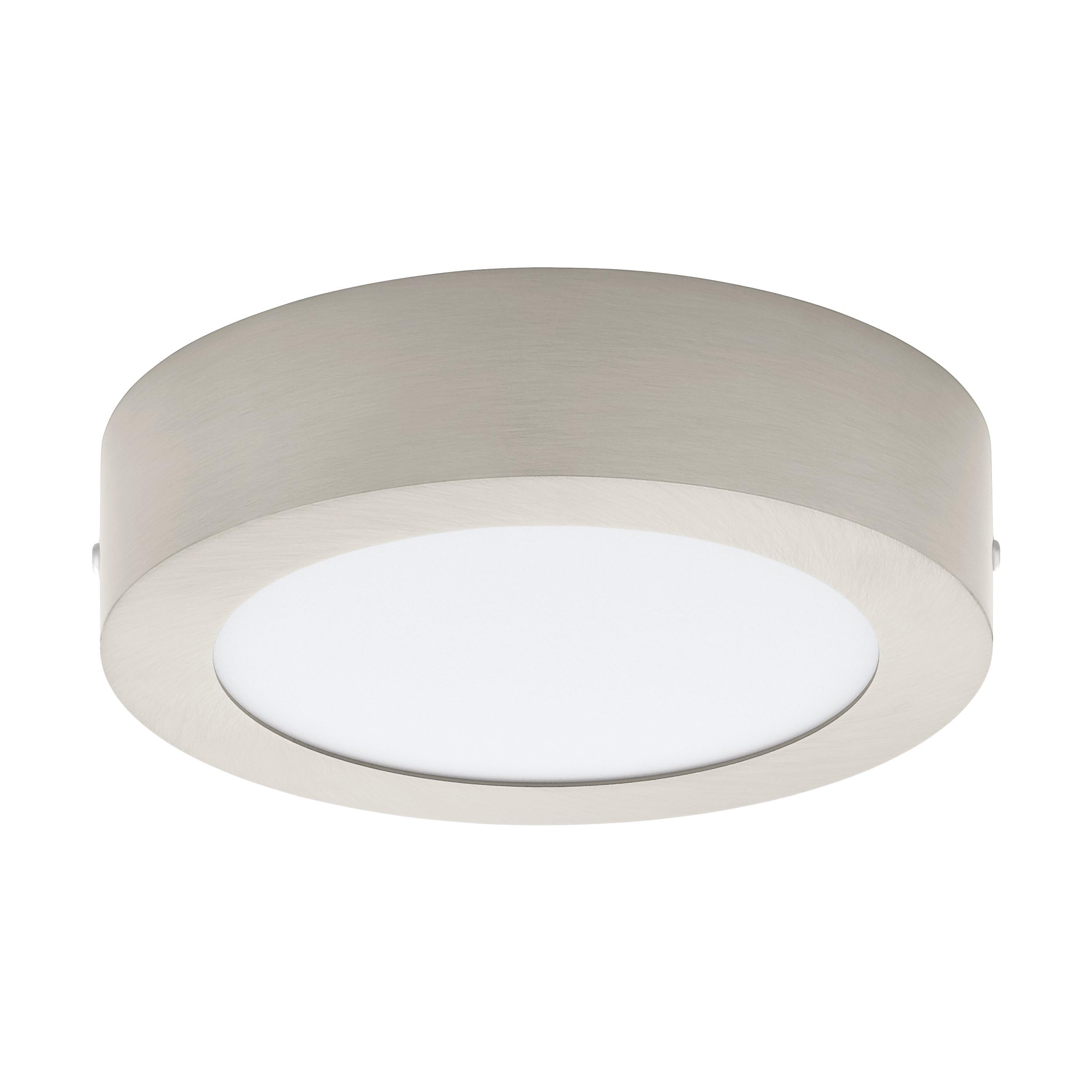 EGLO 94523 LED Satin Nickel Wall/Ceiling Lamp FUEVA 1
