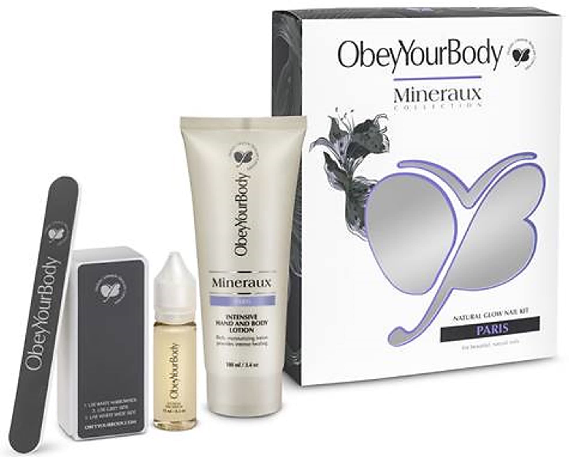 Obey Your Body Natural Glow Nail Kit -Paris, 375 ml - 26