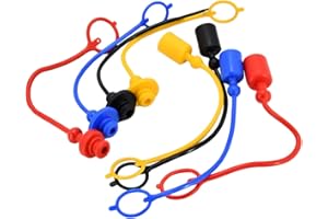 FIRMUSPARTS 8Pack Hydraulic Quick Coupler Dust Cap & Plug Set For John Deere 1/4 Replaces Dust Cap M132021 M132022 M132024 M70728 W53375 W53376 W53373 W53374 Plug M132034 M132031 W53382 W53383 W53385 W53387