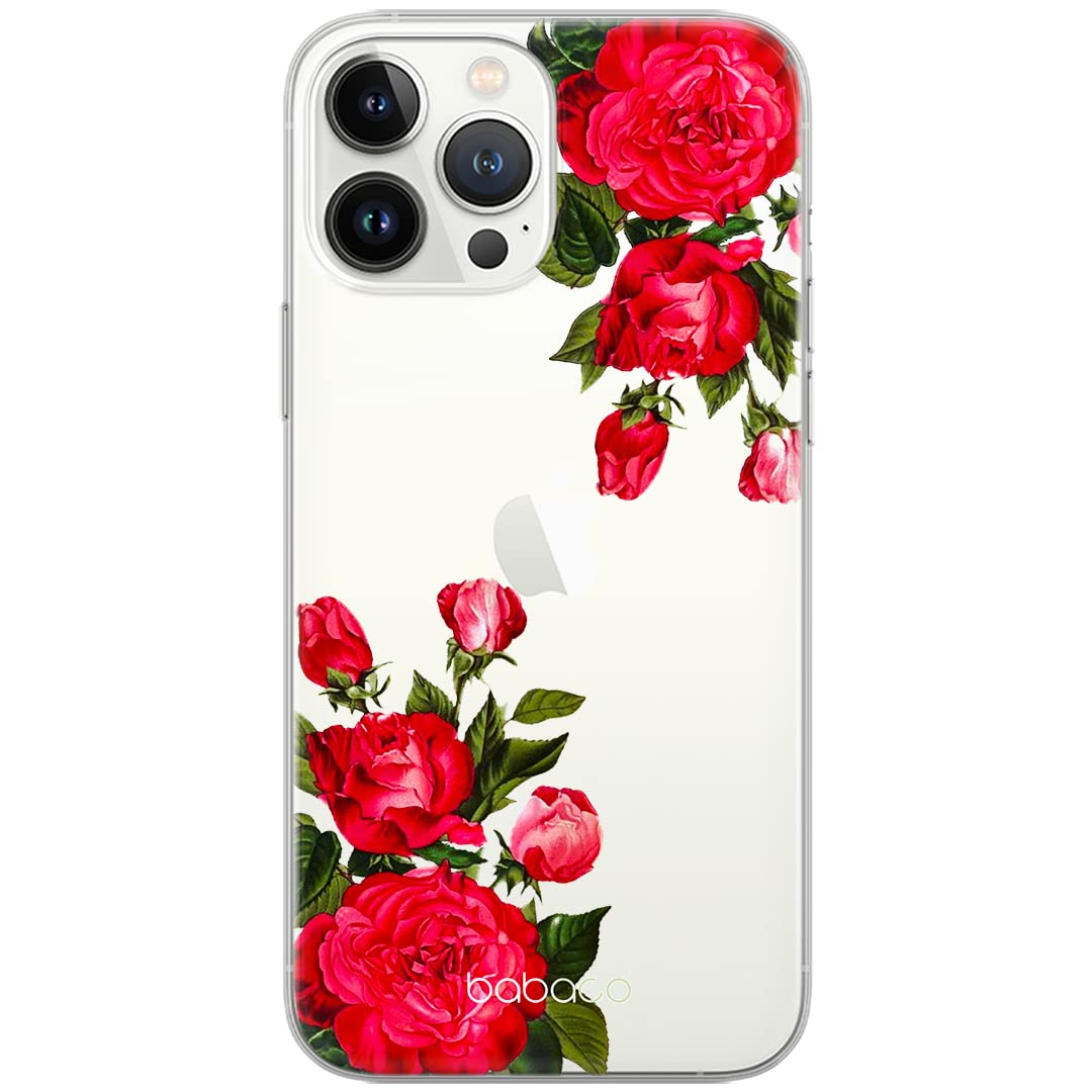 Babaco ERT GROUP mobile phone case for Apple Iphone 7 PLUS/ 8 PLUS original and officially Licensed pattern Flowers 007 optimally adapted to the shape of the mobile phone, partially transparent