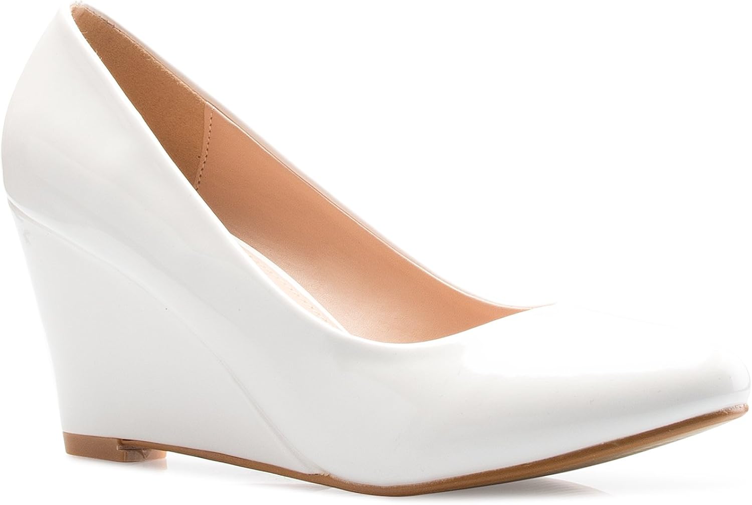 Amazon Com Olivia K Women S Kitten Low Wedge Heel Cute Office