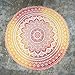 Popular Handicrafts Round Tapestry with Tassel Wall Hanging Hippie Mandala Bohemian Hippy Intricate Indian Tapestries Tablecloth 70 Inches,(178cm) Green