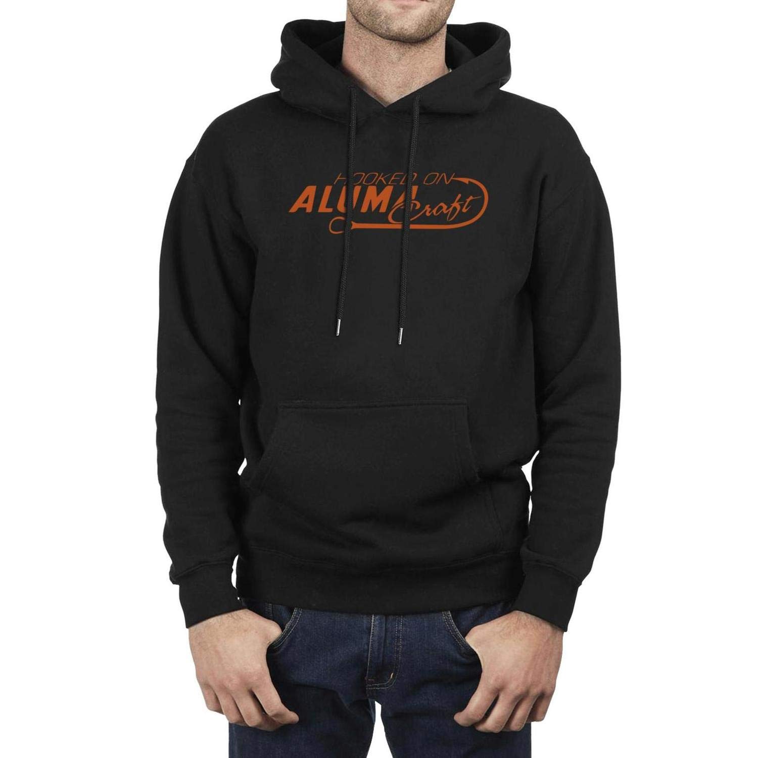 Casual Sweaters Man's Long Sleeve Classic Alumacraft-Boat-Decal-Logo- Wool Warm Loose Pullover Hooded Sweatshirt