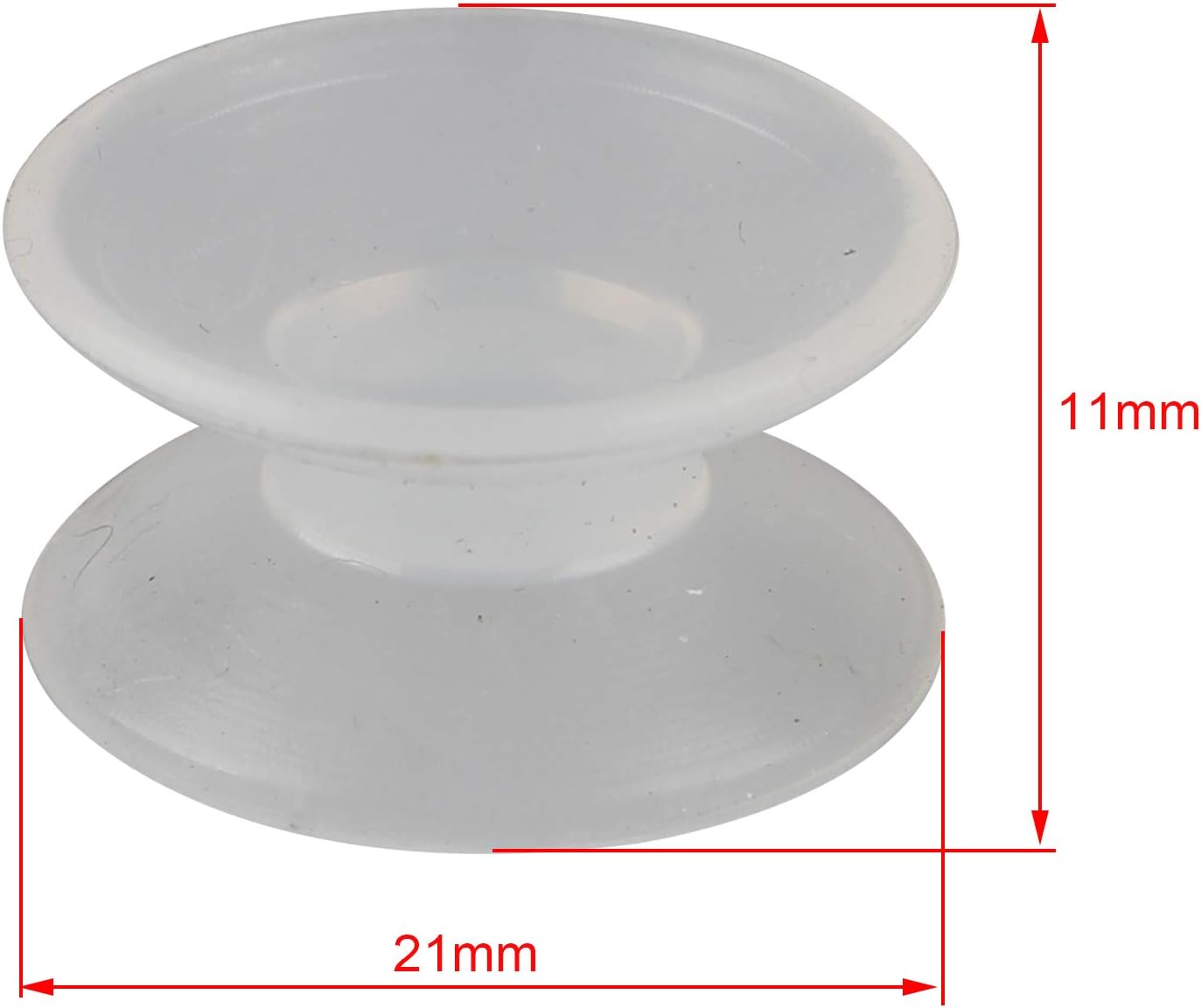 HALJIA 16PCS Double Sided Suction Cups Silicone Aquarium Fish Tank Suction Cups Window Hanger Suction Cup for Fish Tank Glass Table Top Transparent - Image 5