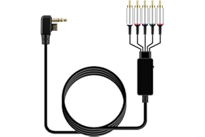 OSTENT AV HDTV TV Video Component Cable Cord Compatible for Sony PSP 2000 PSP 3000 Console