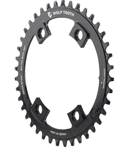 Wolf Tooth 110 BCD Asymmetric 4-Bolt for Shimano GRX Cranks (Drop