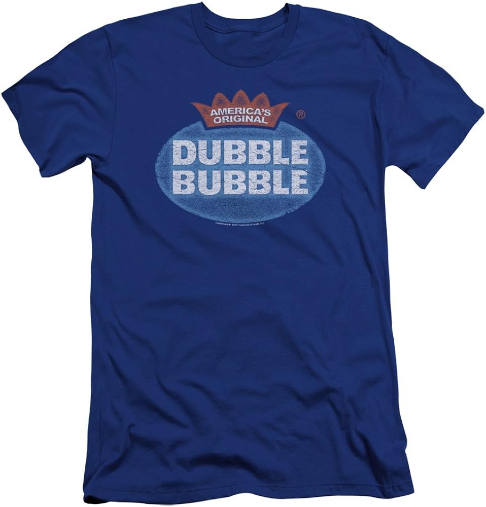 Dubble Bubble Mens Vintage Logo Premium Slim Fit TShirt Amazon.co