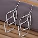 925 Sterling Silver Double Twist Wave Long Tassels Drop Dangle Earrings for Women girls (1)