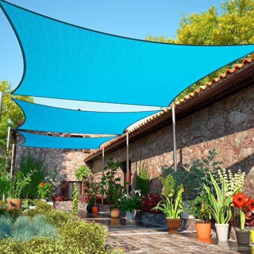 ShadeMart 6' x 17' Turquoise Sun Shade Sail UPF50