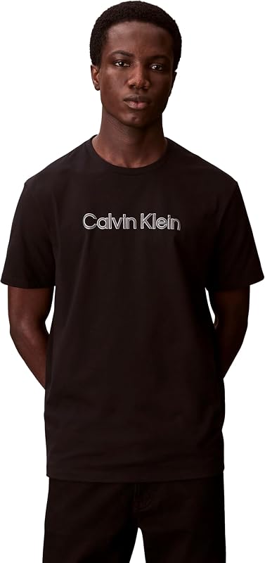 Herren T-Shirt Kurzarm Sportswear mit Rundhalsausschnitt, Schwarz (Black), M