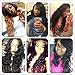 UNice Hair Brazilian Body Wave Virgin Hair 14 16 18 inches 3 Bundles, 100% Unprocessed Brazilian Wavy Human Hair Weave Extensions, Natural Black Color for African Americans Women Total 300g