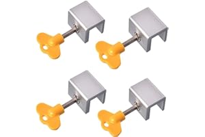 Sliding Door Lock,4 Sets Adjustable Sliding Window Locks,Sliding Wndow Locks,Proof Locks,Alloy Window Door Frame Security Loc