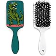 Dinosaur Hair Brush,Cute Boys Hair Brush Anti-Static Toddler Comb Hair Brush with Air Cushion Detangler Brush For Adults & Kids Any Hair