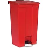 Rubbermaid Commercial Products - FG614600RED -FG614600 Slim Jim Front Step On Trash Can, Red, 23 Gallon