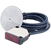 Mageway Indoor E3JK-R4M1 12-240V Retro-Reflective Photoelectric Beam Sensor | Induction 13Ft.(4m), Infrared Sensor Switch Proximity Switch with 6FT Cable, Gate Door Sensor, Industrial Control Sensor