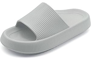 rosyclo Orthopedic Sandals for Women and Men, Arch Support Cloud Recovery Slides Orthotic Pain Relief Pillow Soft Lightweight Cozy Thick Sole Slip On Plantar Fasciitis Slippers