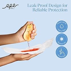 100% Large Organic Pads for Women, Ultra Thin Heavy
