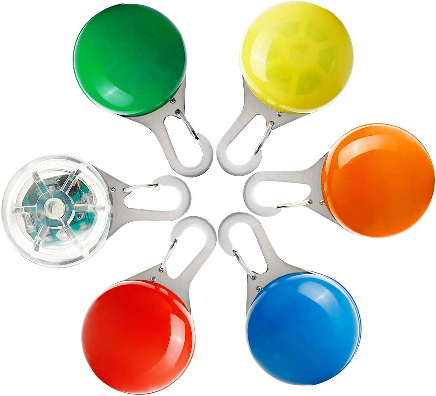 Toozey Blinklicht Schulranzen Hundehalsband Licht 6 STK