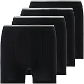 Mody Men's Boxer Briefs Underwear 4-Pack, Men's Cotton Boxer Brief, Ultra Soft Boxers for Men, Men's Underwear Boxer Briefs