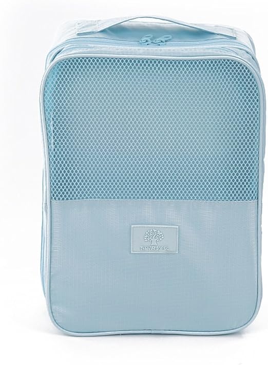 light blue shoes and bag