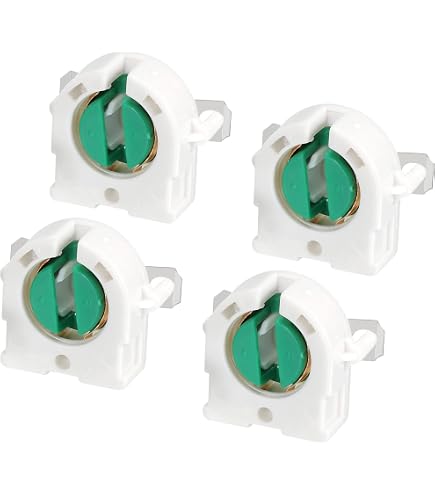 Supports Pour Lampe Fluorescente H - Lot De 6 - Base 2G11 - Blanc - 2A 500V - Pour Maison, Bureau, Atelier